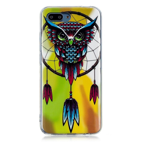 

Чехол силиконовый (TPU) Deexe LumiCase для Huawei Honor 10 - Owl and Dream Catcher
