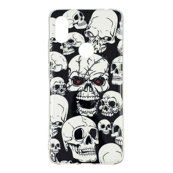

Силиконовый (TPU) Deexe LumiCase для Xiaomi Redmi S2 - Skulls