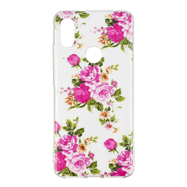 Силиконовый (TPU) Deexe LumiCase для Xiaomi Redmi S2 - Blooming Flower