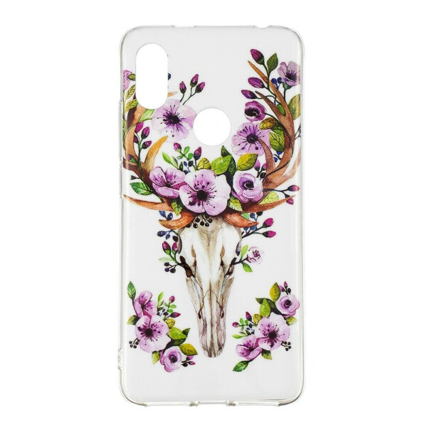 

Силиконовый (TPU) Deexe LumiCase для Xiaomi Redmi S2 - Flowered Elk