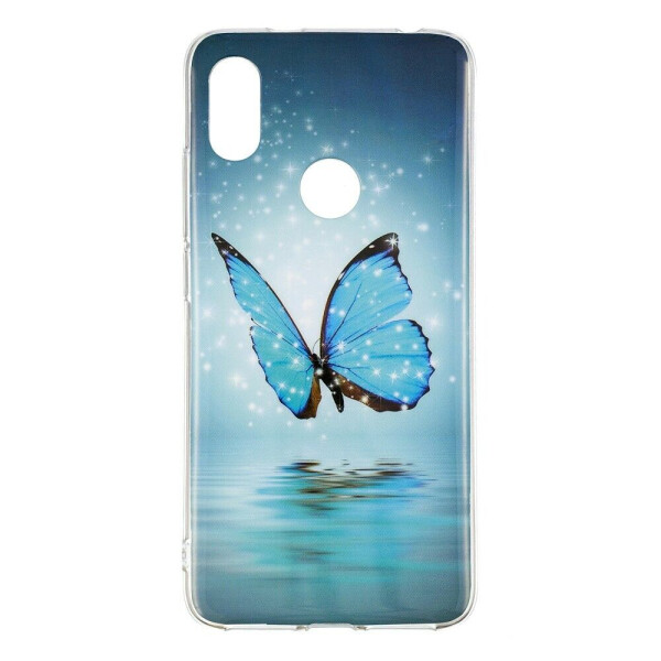 

Силиконовый (TPU) Deexe LumiCase для Xiaomi Redmi S2 - Blue Butterfly