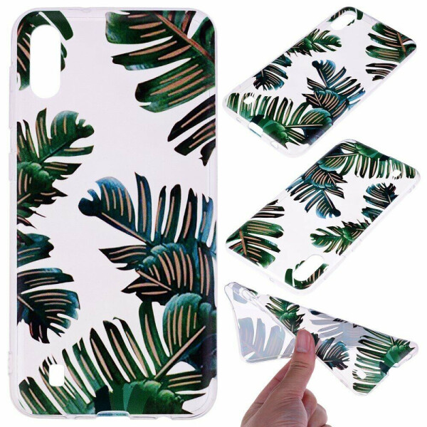 

Силиконовый (TPU) чехол Deexe Pretty Glossy для Samsung Galaxy A10 (A105) - Leaves