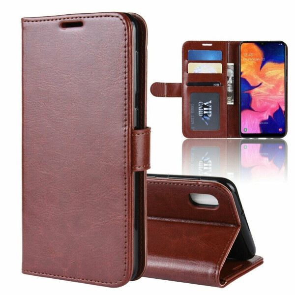 

Чехол-книжка Deexe Wallet Style для Samsung Galaxy A10 (A105) - Brown