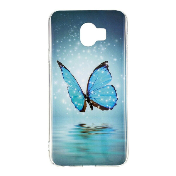 

Чехол силиконовый (TPU) Deexe LumiCase для Samsung Galaxy J6 2018 (J600) - Blue Butterfly
