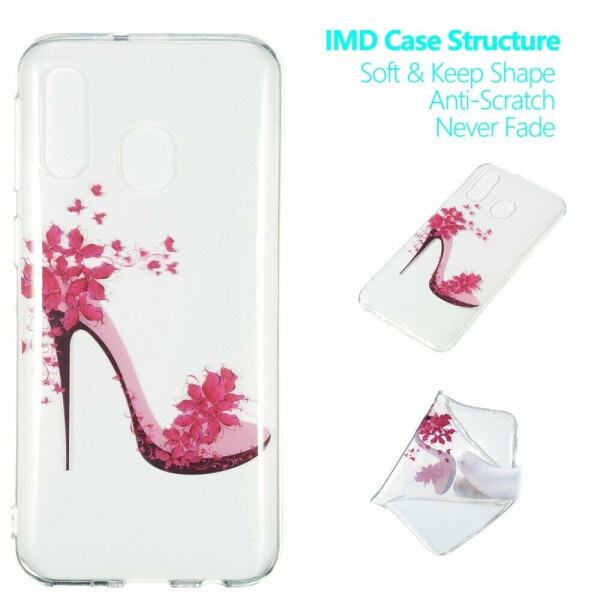 

Силиконовый (TPU) чехол Deexe Pretty Glossy для Samsung Galaxy A40 (А405) - Heeled Shoe