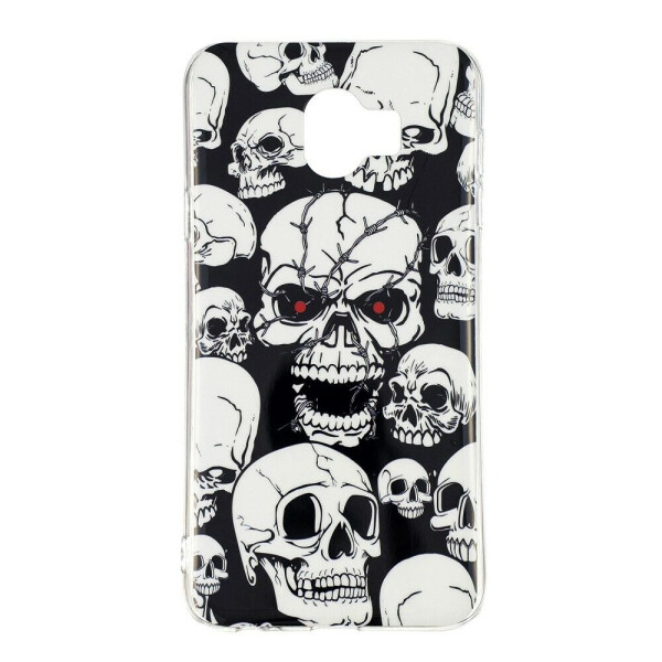 

Чехол силиконовый (TPU) Deexe LumiCase для Samsung Galaxy J6 2018 (J600) - Skulls