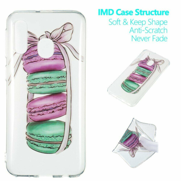 

Силиконовый (TPU) чехол Deexe Pretty Glossy для Samsung Galaxy A40 (А405) - Macarons