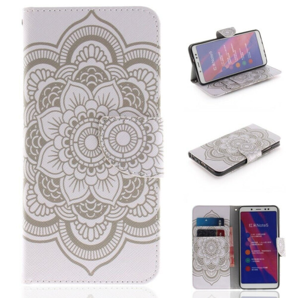 

Чехол-книжка Deexe Color Wallet для Xiaomi Redmi Note 5 Pro - Mandala Flowers