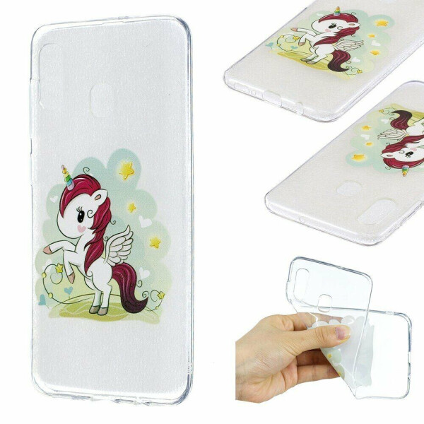

Силиконовый (TPU) чехол Deexe Pretty Glossy для Samsung Galaxy A30 (A305) / A20 (A205) - Unicorn