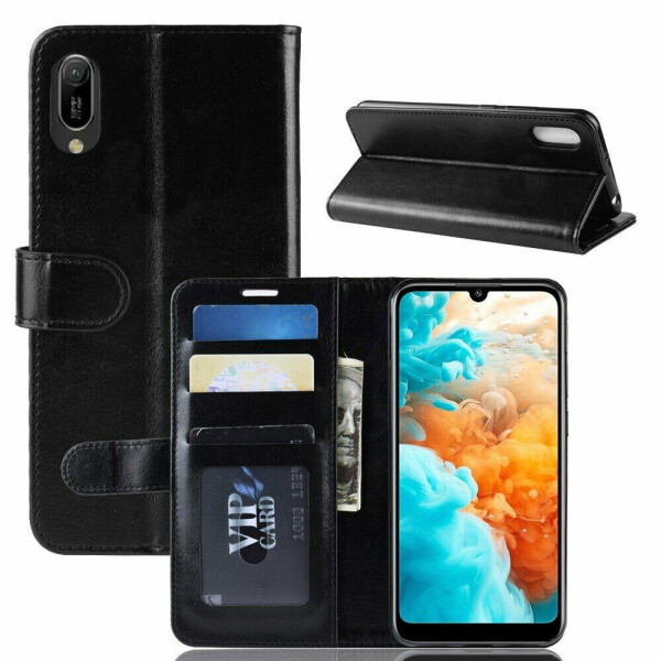

Чехол-книжка Deexe Wallet Style для Huawei Y6 2019 - Black