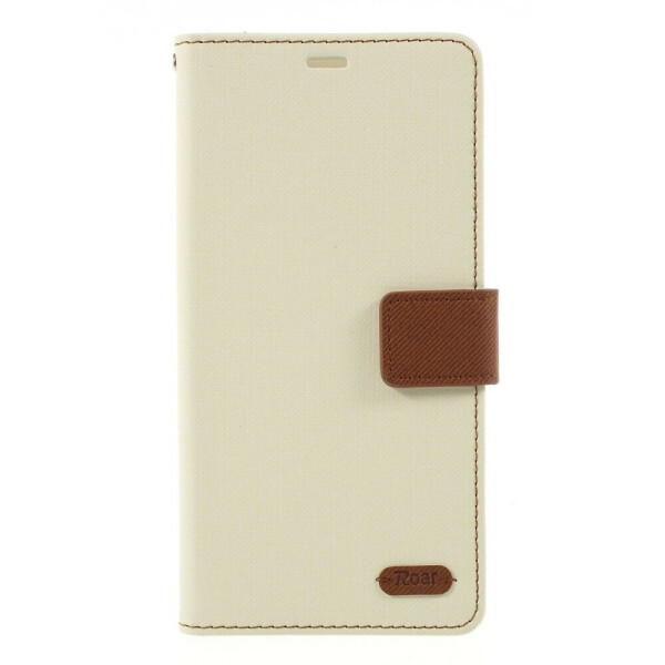 

Чехол-книжка ROAR KOREA Cloth Texture для Samsung Galaxy Note 9 - White