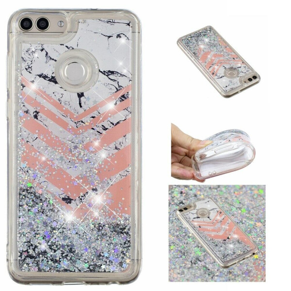 

Силиконовый (TPU) чехол Deexe Fashion Glitter для Huawei Y6 2018 - Colorful Stripes