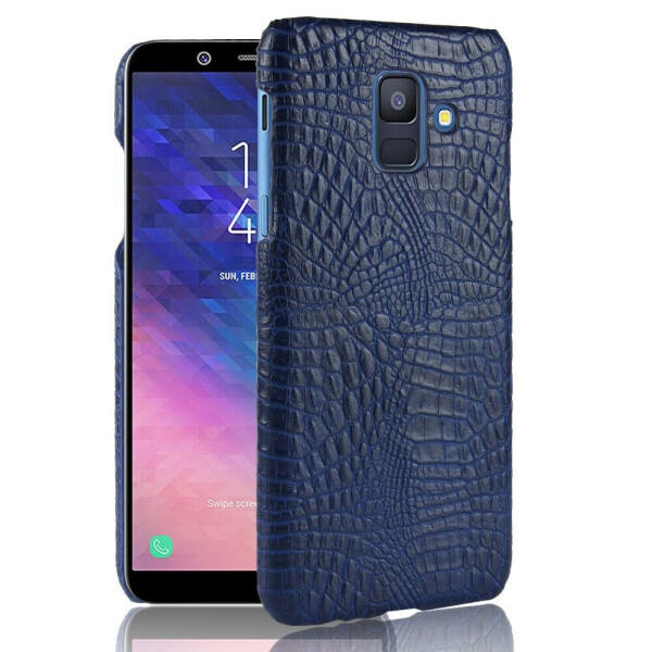 

Пластиковый чехол Deexe Croco Style для Samsung Galaxy A6 2018 (A600) - Blue