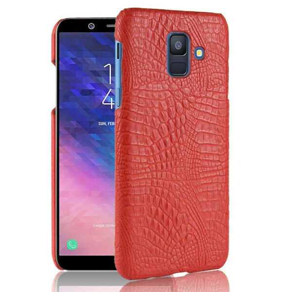 

Пластиковый чехол Deexe Croco Style для Samsung Galaxy A6 2018 (A600) - Red