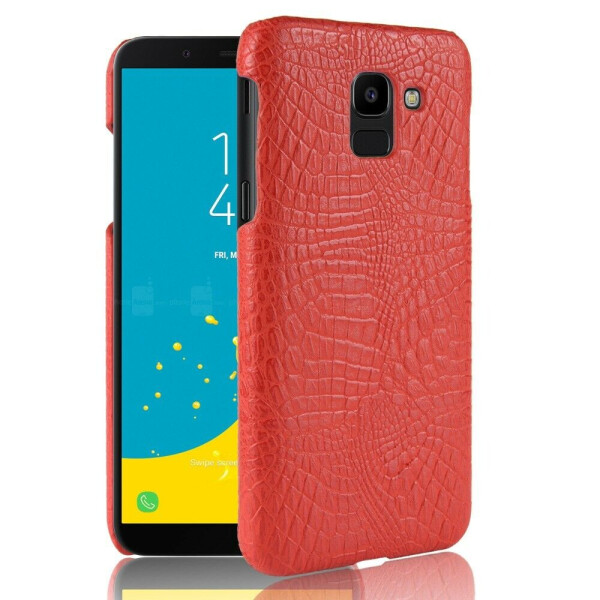 

Пластиковый чехол Deexe Croco Style для Samsung Galaxy J6 2018 (J600) - Red