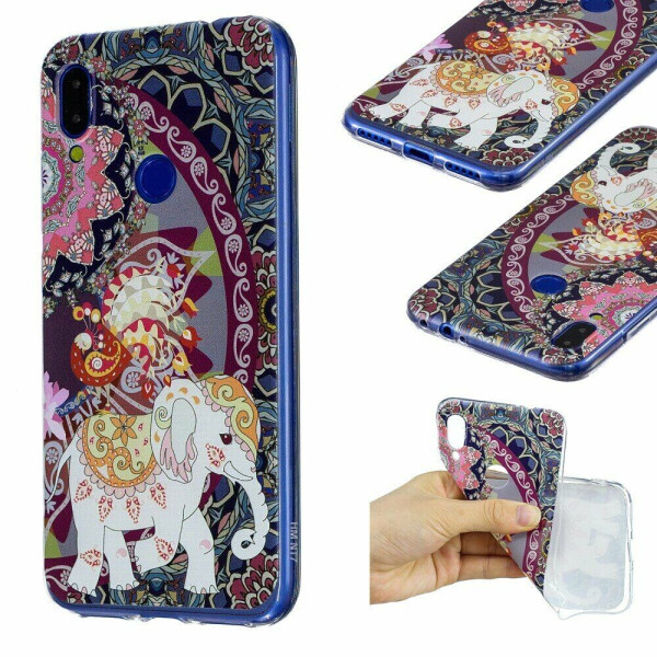 Силиконовый (TPU) чехол Deexe Pretty Glossy для Xiaomi Redmi Note 7 / Note 7 Pro - Big Elephant