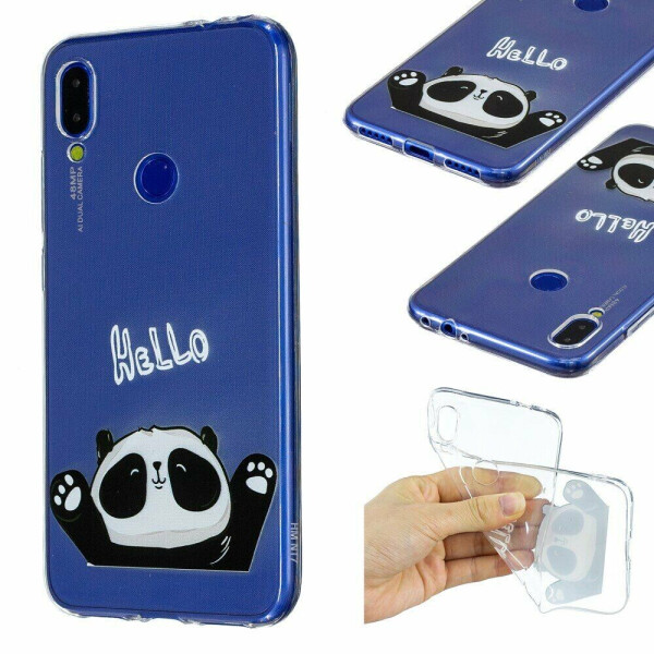 

Силиконовый (TPU) чехол Deexe Pretty Glossy для Xiaomi Redmi Note 7 / Note 7 Pro - Hello Panda