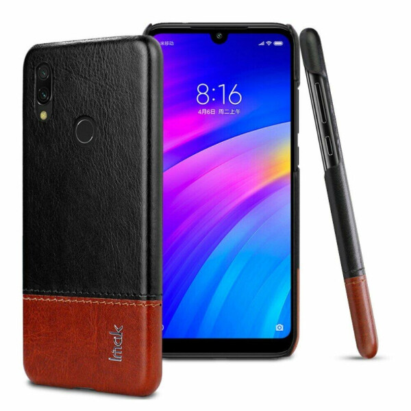 

Защитный чехол IMAK Leather Series для Xiaomi Redmi Note 7 / Note 7 Pro - Black / Brown