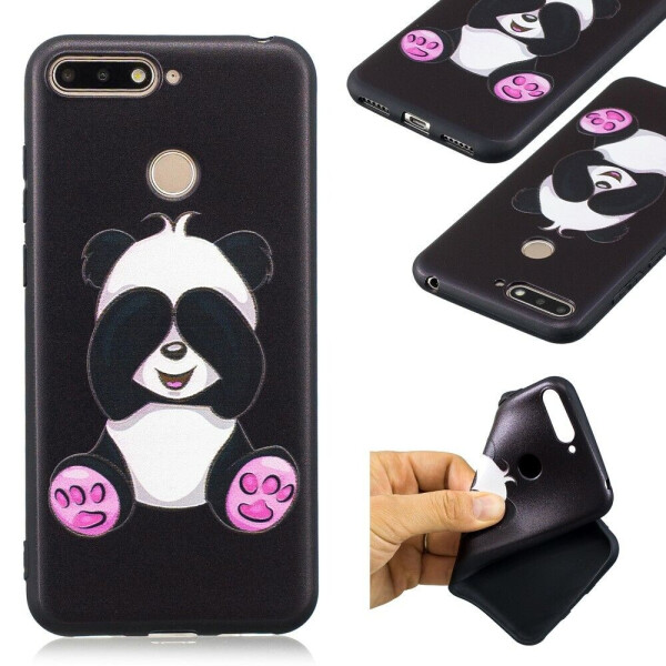 

Силиконовый (TPU) Deexe Life Style чехол для Huawei Y6 Prime 2018 / Honor 7A Pro - Cute Panda B
