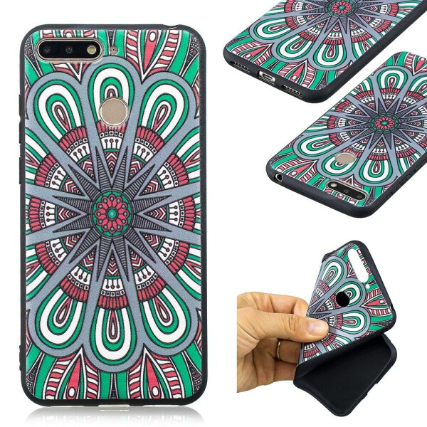 

Силиконовый (TPU) Deexe Life Style чехол для Huawei Y6 Prime 2018 / Honor 7A Pro - Mandala Flowers