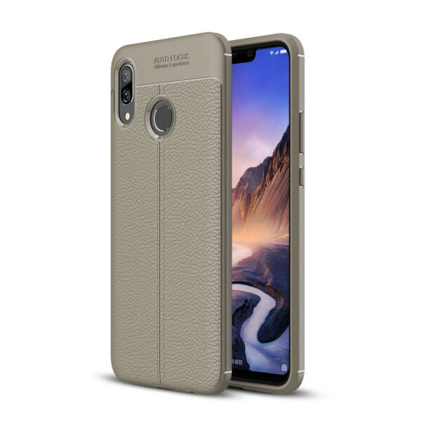 

Защитный чехол Deexe Leather Cover для Huawei Nova 3 - Grey