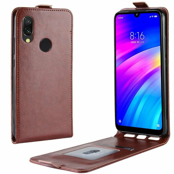 

Чехол Deexe Flip Case для Xiaomi Redmi 7 - Brown
