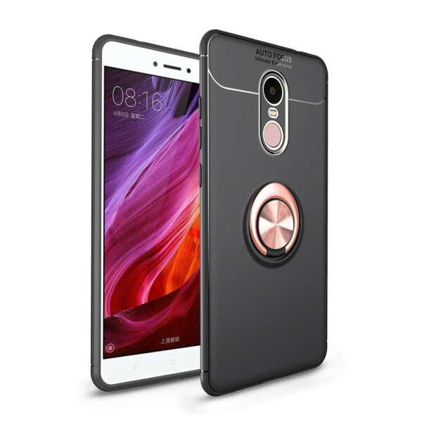 

Защитный чехол UniCase Magnetic Ring для Xiaomi Redmi Note 4X - Black / Rose Gold