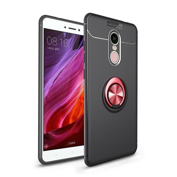 

Защитный чехол UniCase Magnetic Ring для Xiaomi Redmi Note 4X - Black / Red