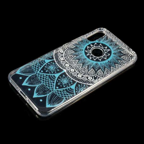 

Силиконовый (TPU) чехол Deexe Pretty Glossy для Xiaomi Redmi 7 - Blue Mandala