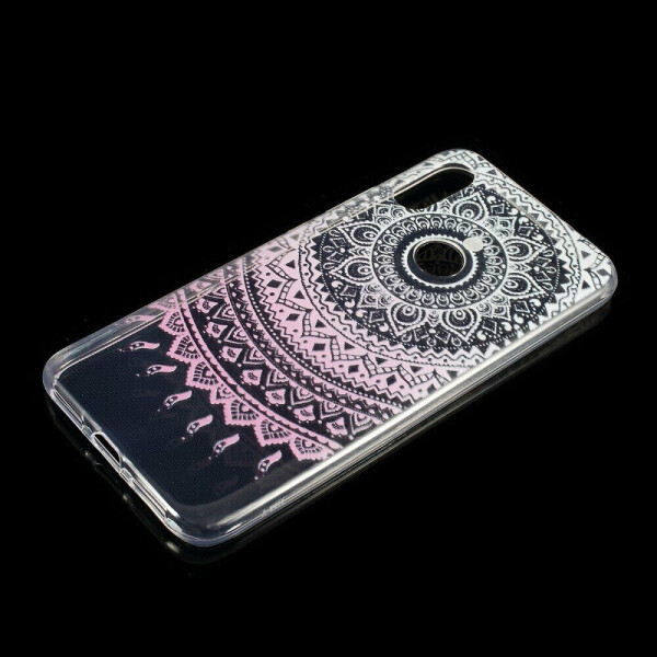 

Силиконовый (TPU) чехол Deexe Pretty Glossy для Xiaomi Redmi 7 - Clear and Pink Mandala