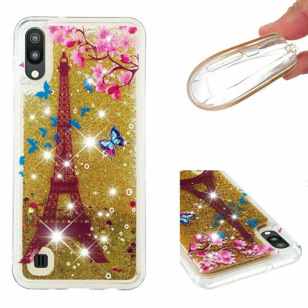 

Силиконовый (TPU) чехол Deexe Liquid Glitter для Samsung Galaxy A10 (A105) - Eiffel Tower