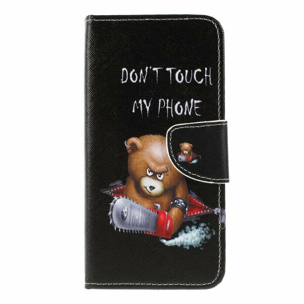 

Чехол-книжка Deexe Color Wallet для Samsung Galaxy A10 (A105) - Angry Bear and It's Warning
