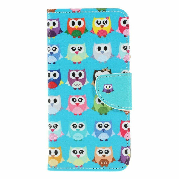 

Чехол-книжка Deexe Color Wallet для Samsung Galaxy A10 (A105) - Cute Owls