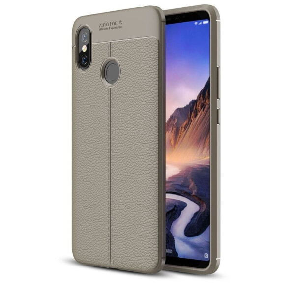 

Защитный чехол Deexe Leather Cover для Xiaomi Mi Max 3 - Grey