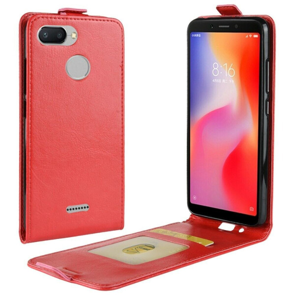 

Чехол Deexe Flip Case для Xiaomi Redmi 6 - Red