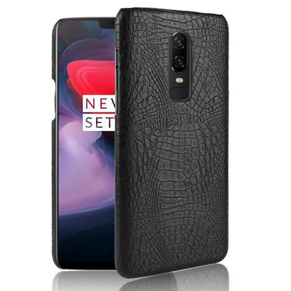 

Пластиковый чехол Deexe Croco Style для OnePlus 6 - Black