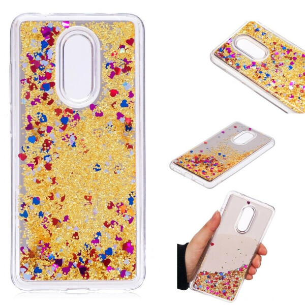

Силиконовая (TPU) накладка Deexe Fashion Glitter для Xiaomi Redmi 5 - Gold