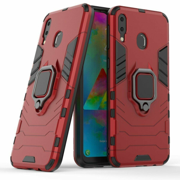 

Защитный чехол Deexe Hybrid Case для Samsung Galaxy M20 (M205) - Red