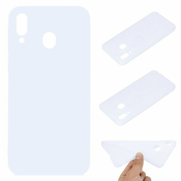 

Силиконовый (TPU) чехол Deexe Matte Case для Samsung Galaxy M20 (M205) - White
