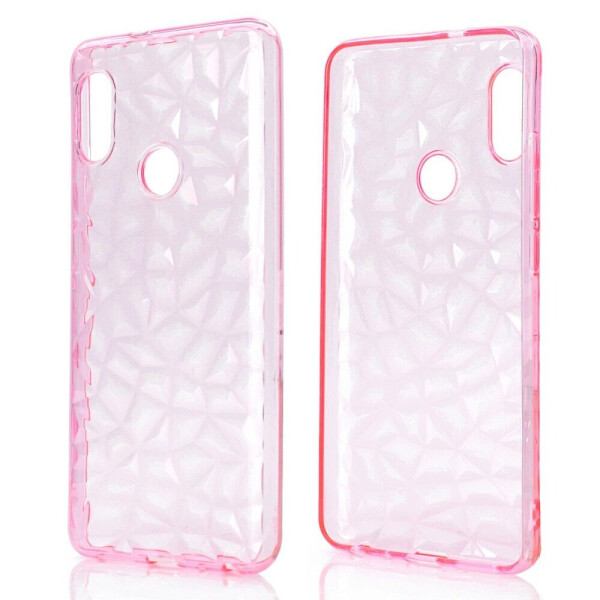 

Силиконовый (TPU) чехол UniCase 3D Diamond Grain для Xiaomi Redmi Note 5 Pro - Pink
