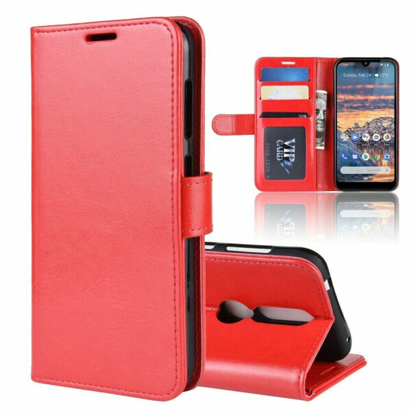 

Чехол-книжка Deexe Wallet Style для Nokia 4.2 - Red