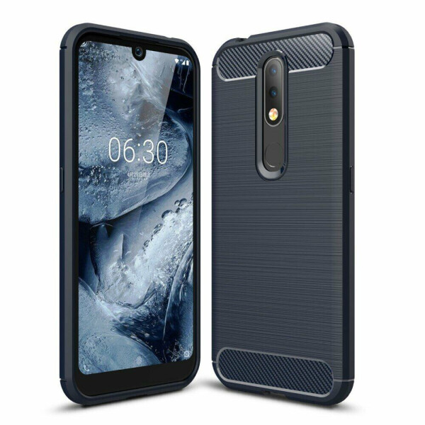 

Защитный чехол UniCase Carbon для Nokia 4.2 - Dark Blue