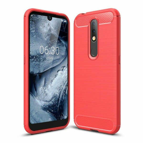 

Защитный чехол UniCase Carbon для Nokia 4.2 - Red