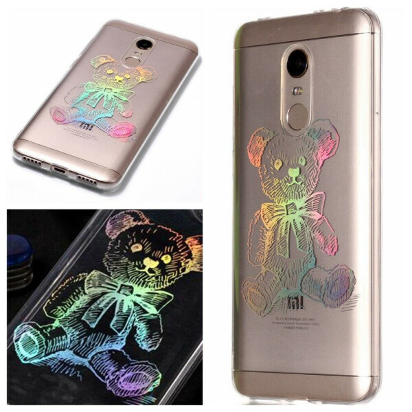

Силиконовый (TPU) чехол Deexe Colorful Glossy для Xiaomi Redmi 5 Plus - Cute Bear