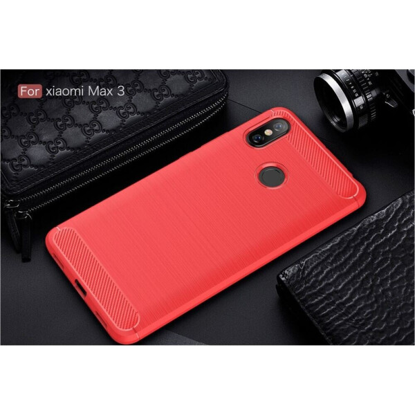 

Защитный чехол UniCase Carbon для Xiaomi Mi Max 3 - Red