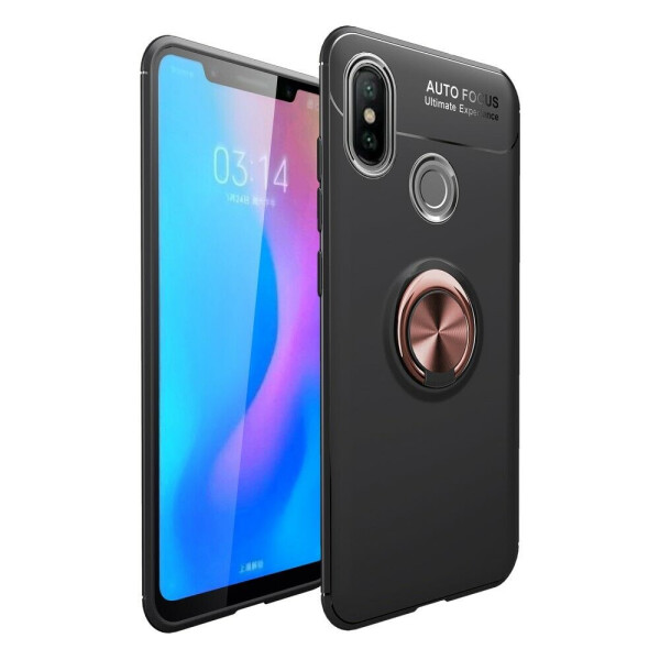 

Защитный чехол UniCase Magnetic Ring для Xiaomi Mi 8 - Black / Rose Gold