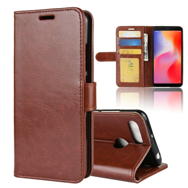 

Чехол-книжка Deexe Wallet Style для Xiaomi Redmi 6 - Brown