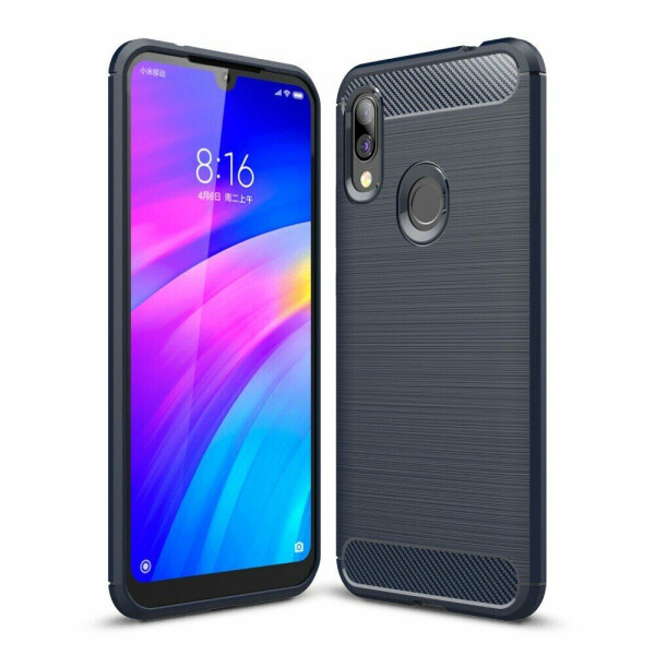 

Защитный чехол UniCase Carbon для Xiaomi Redmi 7 - Dark Blue