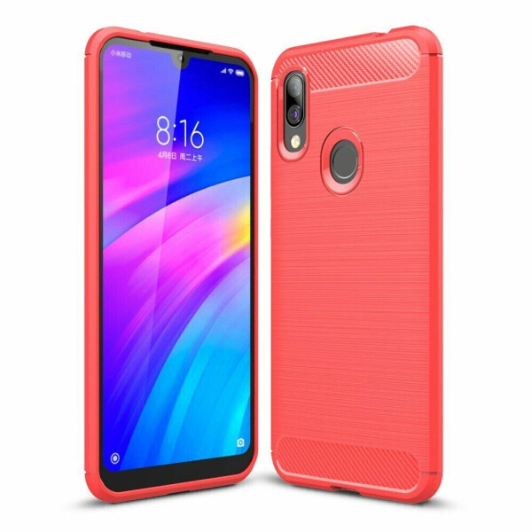 

Защитный чехол UniCase Carbon для Xiaomi Redmi 7 - Red