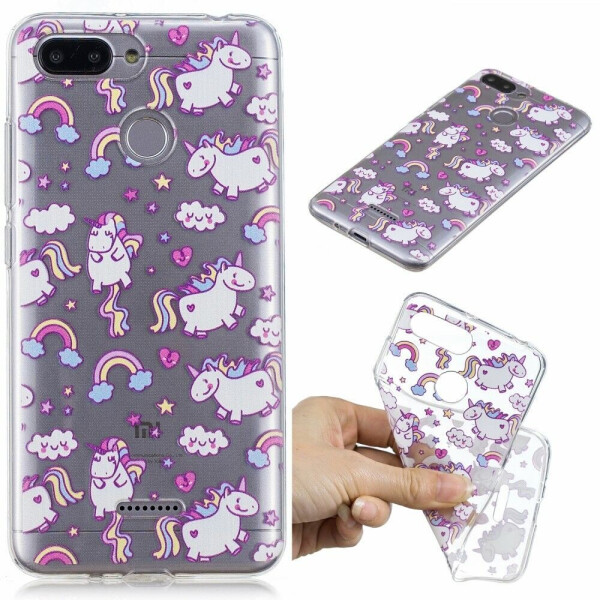 

Силиконовый (TPU) чехол Deexe Pretty Glossy для Xiaomi Redmi 6 - Lovely Unicorns